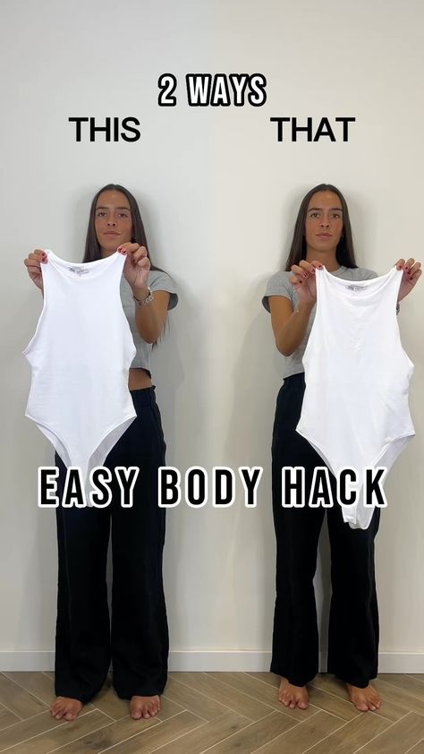 MARIA ALCALDE | ✨ EASY SHIRT HACK ✨ #fashion #summer #shirt #hack #fashionhack #outfit #outfits #ootd #fashionstyle #fashionblogger #styleblogger... | Instagram Body Belt Outfit, Hack Outfit, Bh Hacks, Hack Fashion, Clothes Life Hacks, Sweater Hacks, Easy Summer Outfits, Jumper Fashion, Easy Diy Clothes