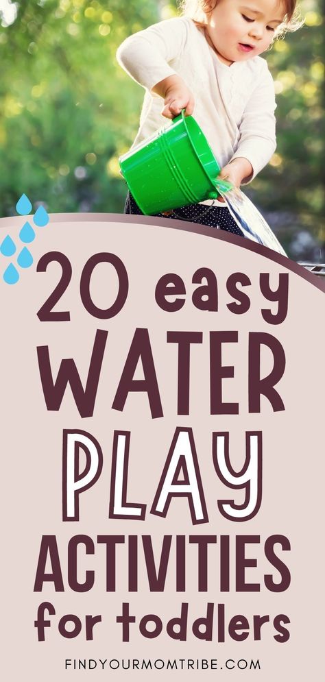 Toddler Water Play Ideas, Easy Water Play For Toddlers, Waterplay Ideas Preschool, Indoor Water Activities For Toddlers, Waterplay Toddler, Water Play Activities For Preschoolers, Toddler Water Activities, Waterplay Ideas, Water Activities For Toddlers