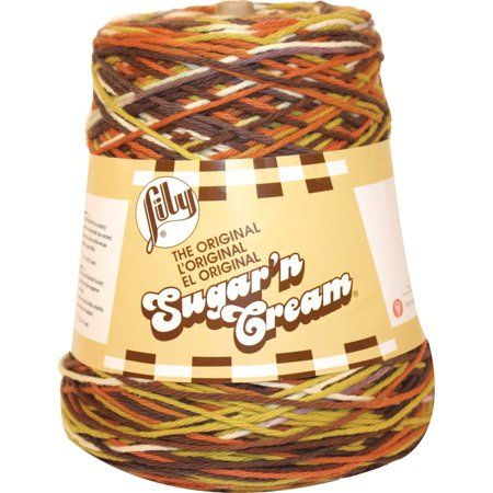 Lily Sugar'n Cream Yarn - Cones-Woodland Trail, Brown Sugar N Cream Yarn, Woodland Trail, Knitting And Crocheting, Knitting Gauge, Worsted Weight Yarn, Potpourri, Pharmacy Gifts, Crochet Yarn, Dish Cloths