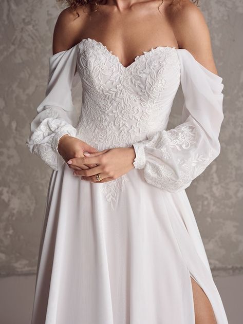 Rebecca Ingram Wedding Dresses, Wedding Sleeves, Bridal Closet, Wedding Dresses Whimsical, Rebecca Ingram, Short Engagement, Shoulder Wedding Dress, Off Shoulder Wedding Dress, Ship Wedding