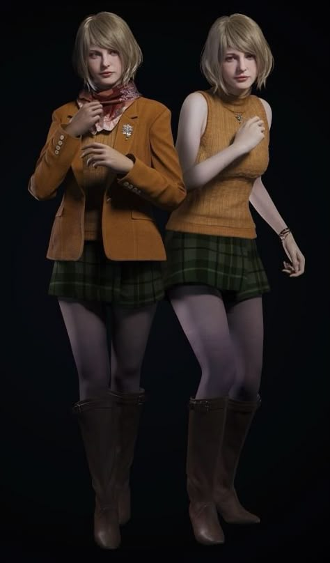 Computer 2000s, Protagonist Aesthetic, Resident Evil 4 Ashley, Ashley Graham Resident Evil, Tyrant Resident Evil, 2000s Horror, Resident Evil Cosplay, Ella Freya, 3d Karakter