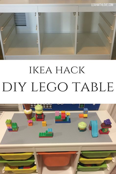 ikea hack Kids Lego Table, Ikea Lego Table, Ikea Lego, Lego Tables, Diy Lego Table, Lego Table Ikea, Lego Hacks, Lego Table Diy, Diy Vanity Mirror