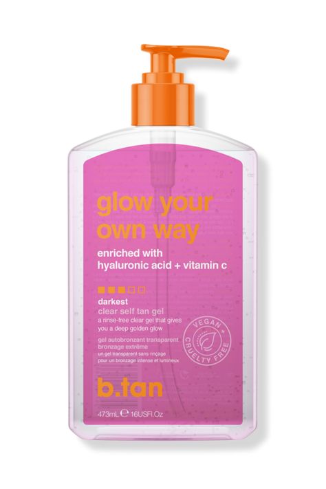 ✨ Get your glow on with b.tan glow your own way clear self tan gel! ✨ This dark self-tan gel is enriched with hyaluronic acid and vitamin C, so you can achieve a flawless tan without the tacky development time. Its clear, transfer-resistant formula means no mess, no fuss – just rinse-free, effortless glow. Plus, it's 100% vegan, cruelty-free, and free of parabens. Elevate your tanning game and glow your own way with b.tan! 🌞🌿 #bTan #SelfTanGel #ClearTan #VeganBeauty B Tan, Sarah Cameron, Mexico Style, Self Tan, Vegan Beauty, Birthday Wishlist, Beauty Accessories, Tanning, Christmas List