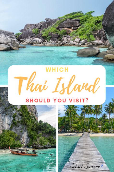 Which Thai Islands Should You Visit? Best Islands In Thailand, Best Thailand Islands, Pattaya Photography, Southern Thailand Itinerary, Thailand Islands, Malaysia Trip, Thailand Island Hopping, Islands Thailand, Thailand Famous Places