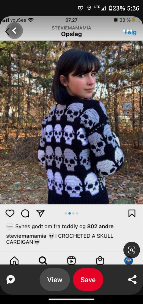 Crochet Skull Cardigan Pattern Free, Goth Crochet Sweater, Skull Cardigan Crochet, Emo Crochet Ideas, Halloween Sweater Crochet, Halloween Crochet Cardigan, Emo Crochet Patterns Free, Halloween Crochet Clothes, Crochet Halloween Cardigan