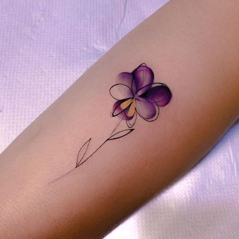 10 Best Violet Flower Tattoo Ideas You Have To See To Believe! | Outsons | Men's Fashion Tips And Style Guides Purple Flower Tattoo, Violet Flower Tattoo, Purple Flower Tattoos, Violet Flower Tattoos, Violet Tattoo, Simple Flower Tattoo, Purple Tattoos, Flower Tattoo Meanings, Flower Tattoo Drawings