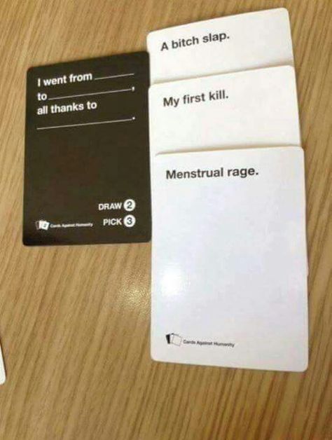 This may be my new favorite triple pairing in Cards Against Humanity Cards Against Humanity Funny, Period Humor, 웃긴 사진, Really Funny Memes, Too Funny, Tumblr Funny, Funny Laugh, Funny Posts, Ha Ha