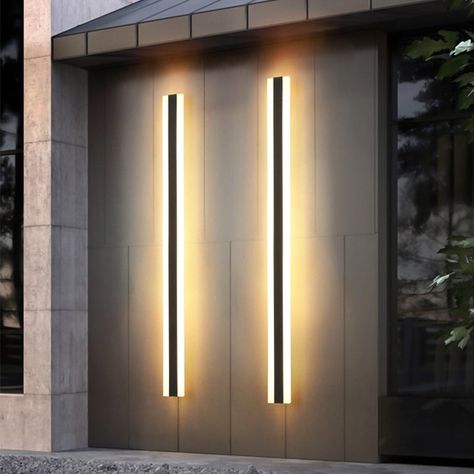 The Fatal Gift Of Beauty Outdoor Wall Lights, Black Outdoor Wall Lights 20”, Long Walls, Linear Lighting, Modern Sconces, Led Wall Lamp, Mode Design, Wall Bar, Outdoor Wall Lamps