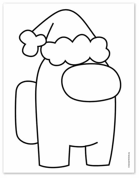 Cool Drawings For Boys, Drawing Ideas Easy Kids, Cute Christmas Drawings, Christmas Pictures To Draw, Christmas Among Us, Among Us Drawing, Draw Santa, Free Disney Coloring Pages, Things To Color