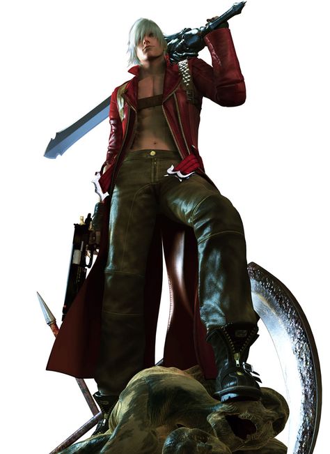 Dante on Demon Corpses Dante Wallpapers, Dmc 3 Dante, Devil May Cry 3 Dante, Dante Dmc, Male Fairy, Awakening Art, Whats Wallpaper, Devil May Cry 4, Dante Devil May Cry