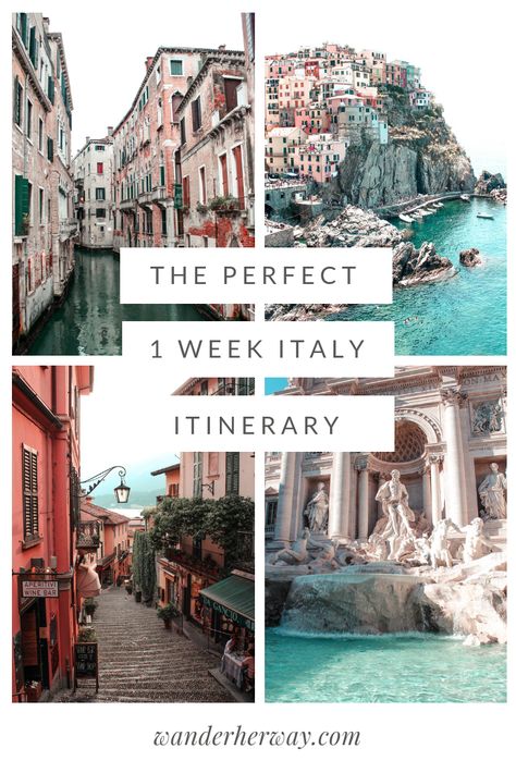 Italy Itinerary Map, Italy Travel One Week, One Week In Italy Itinerary, Tips For Italy Travel, Where To Travel In Italy, 5 Days In Italy Itinerary, 5 Days In Italy, Where To Stay In Italy, Greece And Italy Itinerary