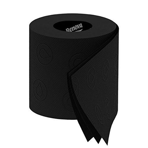 This Black Toilet Paper is perfect for the B&W bathroom design! Coloured Toilet, Bear Burger, Colored Toilets, Bold Bathroom, Black Toilet Paper, Funky Gifts, Bathroom Necessities, Jack Gilinsky, Black Toilet