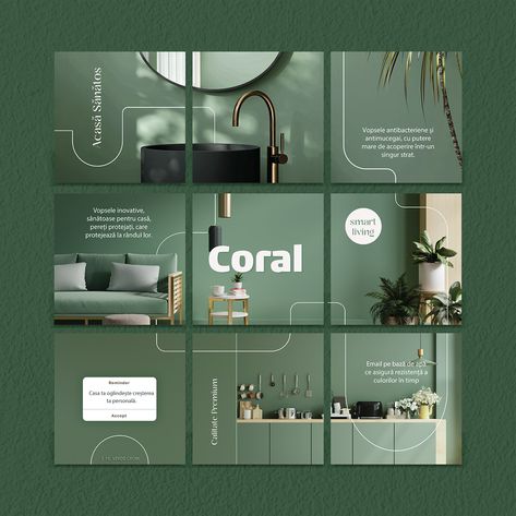 Instagram Grid Design Instagram 3 Grid Design, Insta Post Layout, Social Media Grid, Carousel Ideas, Grid Poster, Urban Ladder, Ig Design, Carousel Design, Instagram Grid Design