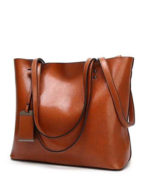 Classic Tote Bag, Real Leather Handbags, Leather Totes, Beg Tangan, Leather Shoulder Handbags, Leather Satchel Bag, Leather Handbags Crossbody, Clothes Outfit, Leather Bucket Bag