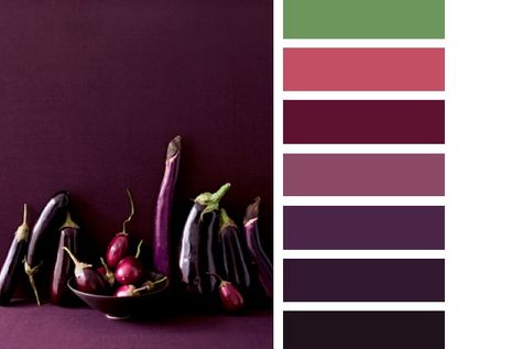 Eggplant Color | Fall forecast: is eggplant the new black in color trends? – Little ... Eggplant Palette, Eggplant Color Scheme, Eggplant Color Palette, Eggplant Paint Color, Plum Color Palette, Red Color Pallets, Media Room Paint Colors, Aubergine Colour, Color Of The Week