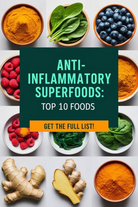 Looking for natural ways to fight inflammation? These anti-inflammatory superfoods are your answer! From omega-3 rich salmon to antioxidant-packed blueberries, these foods can help reduce inflammation and support a healthier lifestyle. Find out how you can incorporate these power-packed ingredients into your diet and reap the benefits!
#AntiInflammatory #Superfoods #HealthyDiet #NaturalHealing #InflammationFighter #BoostImmunity Anti Inflammation High Fiber, Stomach Inflammation Diet, Top Anti Inflammation Foods, Anti Inflammation Herbs, Reducing Inflammation In The Body Diet, Vegetarian Anti Inflammation Recipes, How To Reduce Inflammation Naturally, Antioxidant Food Recipes, Anti Inflammation Recipes Snacks