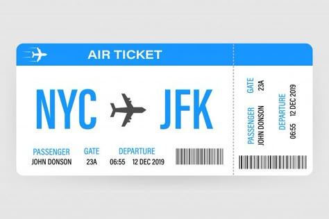 Modern and realistic airline ticket desi... | Free Vector #Freepik #freevector #business #travel #design #paper Plane Tickets Aesthetic, Tickets Aesthetic, Drivers Licence, Aesthetic Case, Airline Ticket, Ticket Design, Airplane Tickets, Air Tickets, Flight Ticket