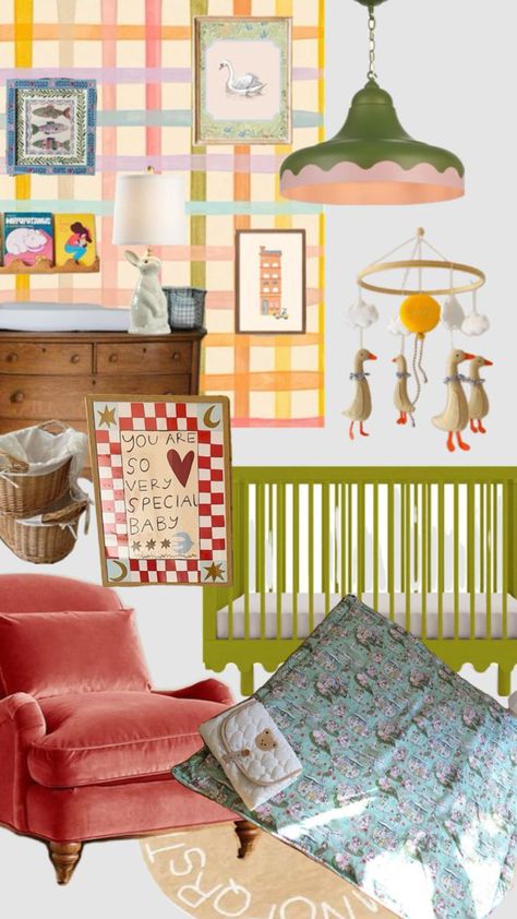 #nursery Anthropologie Baby Nursery, Newborn Room Colorful, Pink Orange Nursery, Italian Theme Nursery, Colourful Gender Neutral Nursery, Nursery Rhyme Themed Nursery, Yellow Vintage Nursery, Eclectic Girl Nursery, Eclectic Nursery Gender Neutral