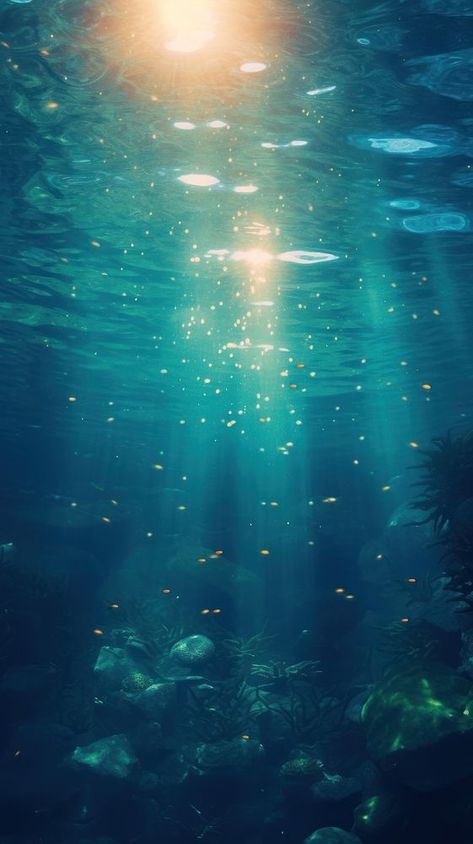 Download free image of Underwater sunlight sea outdoors. about retro underwater, abyss, aesthetic, aesthtic, and animal wildlife 13600334 Sunlight Zone Ocean, Underwater Background Drawing, Underwater Looking Up, Ocean Asthetics Wallpaper, Underwater Wallpaper Aesthetic, Deep Water Aesthetic, Ocean Background Underwater, Water Wallpaper Aesthetic, Underwater Sunlight