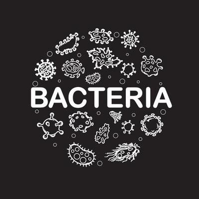 Biology microorganisms. Biological virus, bacteria, disease microbes, infection germ and infectious agent. Microorganism cells vector symbols 41936601 Vector Art at Vecteezy Microbes Art, Bacteria Cell, Illustrations Black And White, Vector Symbols, Infectious Diseases, Heart Tree, Logo Banners, Cityscape Photos, Nature Backgrounds