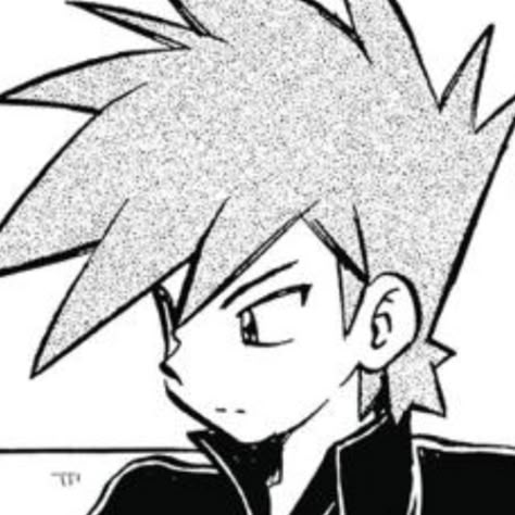 Pokespe Icons, Blue Oak Pokemon, Gary Pokemon, Blue Pokemon, Pokemon Pfp, Pokémon Manga, Pokemon Trainer Red, Gary Oak, Pokémon Adventures