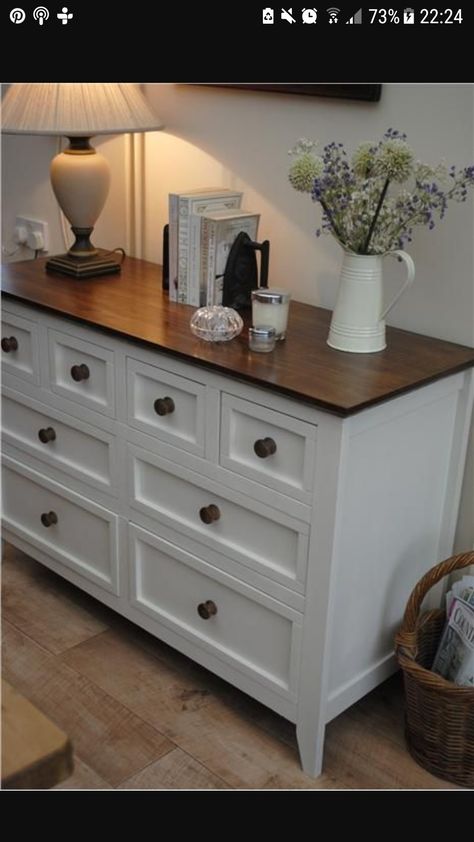 Painted Bedroom Furniture, Dressers Makeover, Furniture Renovation, Dresser Decor, Bedroom Dressers, Refurbished Furniture, Cool Ideas, Remodel Bedroom, Furniture Makeover Diy