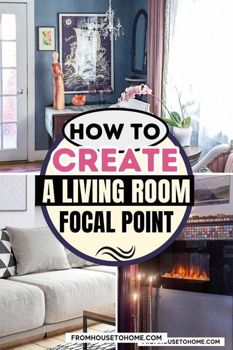 how to create a living room focal point How To Stage A Living Room, Mantel Decorating Ideas Modern, Focal Point Living Room, Living Room Focal Point, Room With Large Windows, Living Room Chic, Stylish Living Room Ideas, Floor To Ceiling Bookshelves, Paint Color Trends