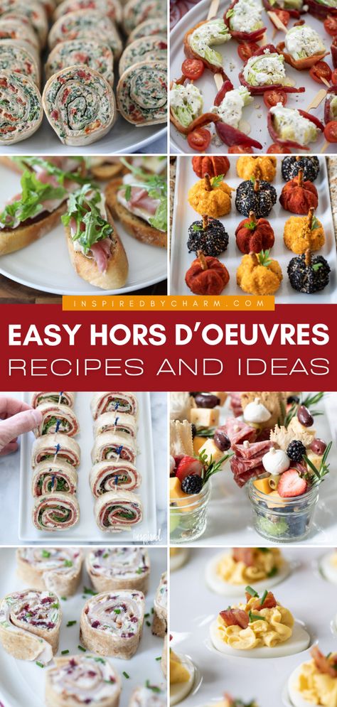 Elevate your next gathering with these party snacks! Not only are these easy hors d’oeuvres a simple appetizer, but they are also versatile. So, create a beautiful spread with an assortment of something served cold and hot, finger food ideas, and canapés! Hot Finger Food, Easy Hors D'oeuvres, Hors Devours Appetizers, Horderves Appetizers, Cocktail Party Appetizers, Finger Food Ideas, Simple Appetizer, Fancy Appetizers, Cocktail Party Food