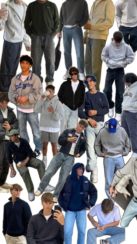 2008 Mens Fashion, 2000s Outfit Men, Outfit Grid Men Casual, 2007 Fashion Outfits, Cleanboy Aesthetic, 2000s Outfits Men, 2008 Style, Outfit Grid Men, Young Adult Fashion