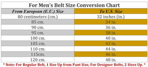 A Sizing Chart for those Men who are unsure what their size may be for a Regular or Fashion Designer type of Belt. Conversion Chart, Belt Size, Mens Belts, Sizing Chart, Fashion Designer, The Man, Men's Fashion, Size Chart, Quick Saves