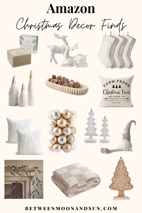 Transform your home into a modern holiday haven with these curated Amazon Christmas decor finds! 🎄✨ Explore the latest trends in neutral and modern holiday embellishments, from festive ornaments to chic decor pieces. Elevate your space with Amazon's holiday treasures and discover the perfect blend of style and seasonal spirit. 🏡✨ #AmazonFinds #ChristmasDecor #HolidayHome #ModernHoliday #NeutralDecor Black And Neutral Christmas Decor, Walmart Christmas Decor 2024, Modern Neutral Christmas Decor, Amazon Christmas Decor, Amazon Christmas Decorations, Christmas Neutral, Neutral Holiday Decor, Amazon Christmas, Neutral Christmas Decor