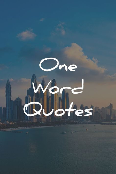 1 Word Inspiration, One Quotes Simple, Thoughts On Instagram, Words That Inspire, 2 Word Motivational Quotes, One Word Neon Signs, Nice Short Quotes Simple Words, One Word Motivation, Powerful Single Words