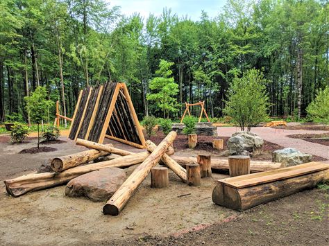 Forest Playground, Natural Outdoor Playground, Wood Playground, Themed Playground, Nature Playground, Natural Play Spaces, Outdoor Play Space, Outdoor Play Spaces, Play Area Backyard