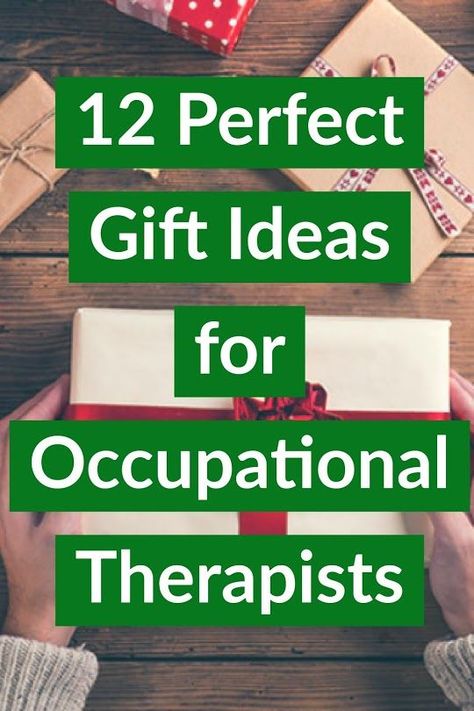 12 perfect gift ideas for occupational therapists (and new OT grads!) Gifts For Occupational Therapist Thank You, Occupational Therapy Month Gifts, Occupational Therapy Appreciation Ideas, Gift For Occupational Therapist, Occupational Therapy Graduation Party Ideas, Physical Therapist Gifts Diy, Physical Therapist Appreciation Gifts, Gift Ideas For Therapists, Gift Ideas For Physical Therapist