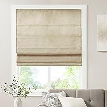 Roman Shades Ikea, Nursery Roman Shades, Window Covering Ideas, Roman Shades Living Room, Modern Roman Shades, Living Room Shades, Room Darkening Shades, Fabric Roman Shades, Cordless Roman Shades