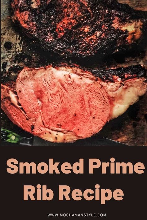 Michael Symon's Smoked Prime Rib Recipe from "Playing With Fire" - Mocha Man Style Leftover Prime Rib, Smoked Prime Rib, Prime Rib Roast Recipe, Rib Roast Recipe, Standing Rib Roast, Rib Recipe, Prime Rib Recipe, Prime Rib Roast, Texas Roadhouse