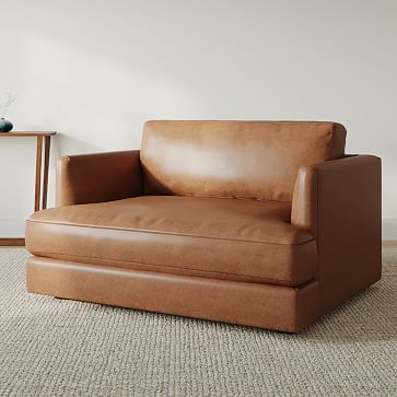 Oversized Chair Living Room, Brown Leather Chairs, Curved Chair, Oversized Chair, Leather Accent Chair, Chair And A Half, Leather Couch, Leather Lounge, Leather Recliner