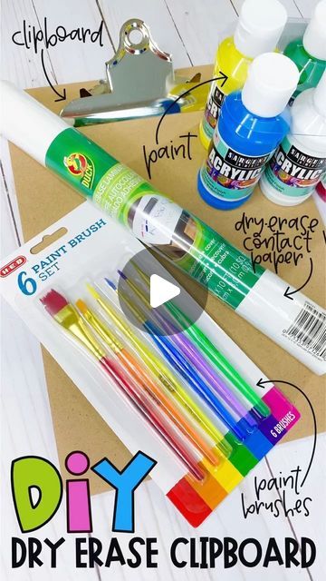 Amy Groesbeck on Instagram: "DIY DRY ERASE CLIPBOARD TUTORIAL!
1️⃣ Cut dry erase contact paper the length of a clipboard
2️⃣ Peel away backside of the contact paper 
3️⃣ Place sticky side of contact paper on the backside of the clipboard and smooth out any air bubbles
4️⃣ Trim excess paper using a utility knife
5️⃣ Paint and decorate the front side of the clipboard
I found all of the supplies at @HEB AND there’s a coupon for that! They’re offering Texas educators 15% off, so you can use your school email to sign up at heb.com/teachers or tap the link in my profile to snag your coupon!
#diyclassroom #hebteacher #sponsored" Clipboard Vinyl Ideas, Diy Painted Clipboard, Diy Clipboard Ideas, Decorating Clipboards Diy, Diy Clipboard Decoration, Teacher Clipboard Diy, Decorate Clipboard Diy, Homeschool Supplies Organization, Amy Groesbeck