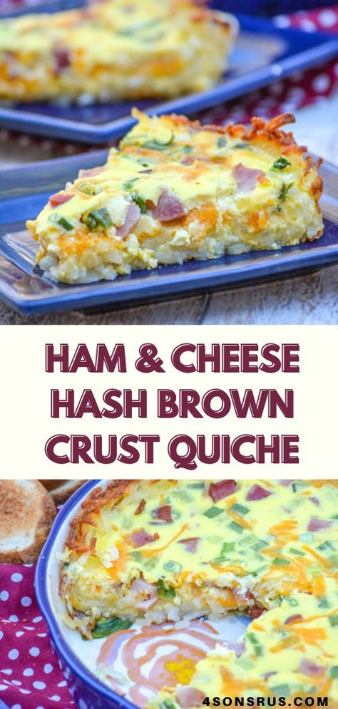 Ham and cheese hash brown crust quiche is a delicious take on a traditional quiche. This hearty breakfast features a delightful combination of flavors sure to please even the pickiest eaters. Ham And Cheese Quiche With Hashbrown Crust, Bacon Hashbrown Quiche, Breakfast Quiche Hashbrown Crust, Breakfast Quiche With Hashbrowns, Bacon And Cheese Quiche With Hashbrown Crust, Quiche Recipes Hashbrown Crust, Quiche Recipes With Hashbrowns, Hashbrown Crusted Quiche, Breakfast Quiche Ham