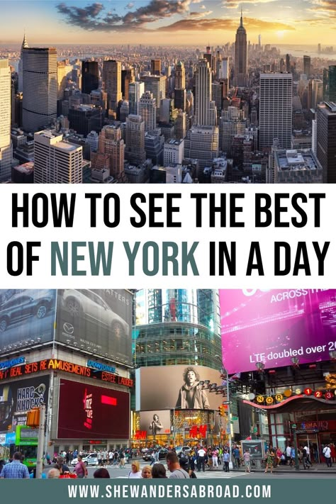 Guide To New York City, New York In Two Days, New York One Day Itinerary, Trips To New York City, Best Of Nyc, Day Trip To New York City, A Day In Nyc, Nyc One Day Itinerary, Nyc Map Of Attractions