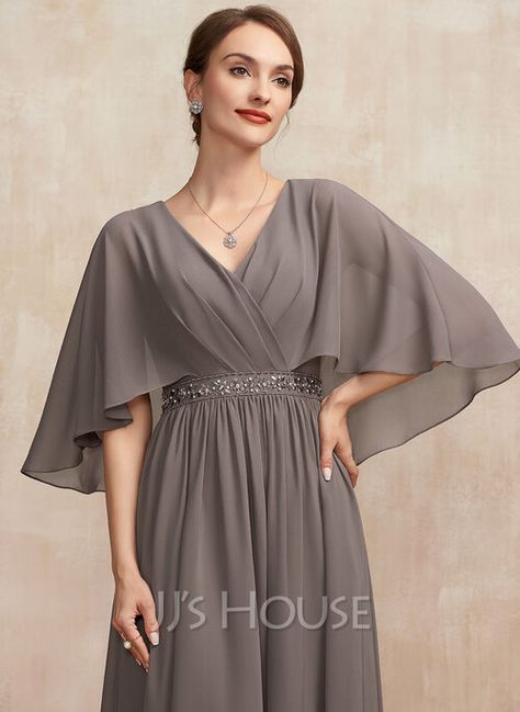 Bride Silhouette, Mother Dress, Cocktail Dresses Online, V Neck Cocktail Dress, Ruffle Beading, A Line Cocktail Dress, Mother Of The Bride Dresses Long, Chiffon Cocktail Dress, Mother Of The Groom Dresses