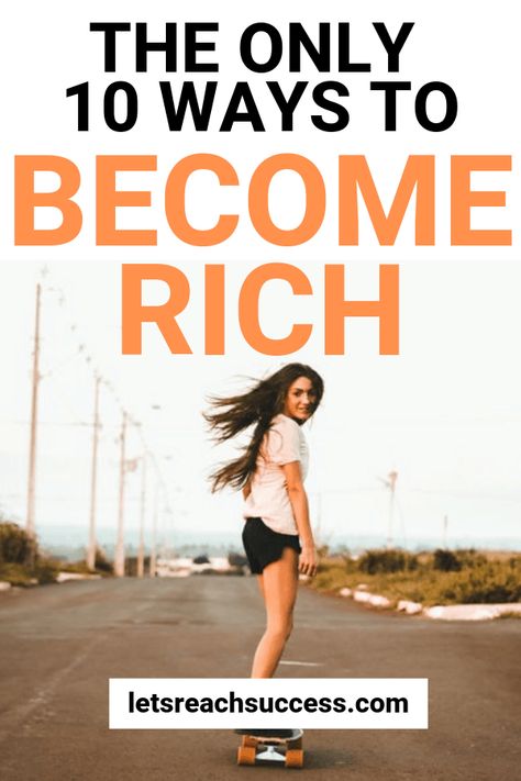 Most people say they want to become rich, but what they do about it in reality is different. Here are the only 10 ways to become rich: #becomerich #getrich #getrichinyour20s #millionaire #becomeamillionaire Ways To Become Rich, Hustle Motivation, Financial Motivation, Job Searching, Become Rich, Social Media Jobs, Become A Millionaire, Affiliate Marketing Programs, Savings Plan