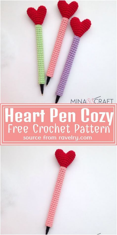 Crochet Pen Cover Free Pattern, Crochet Pencil Cozy, Crochet Pen Cozy Free Pattern, Crochet Pen Cozy, Pencil Toppers Crochet, Crochet Pen Cover, Crochet Pen Toppers Free Pattern, Crochet Pen Toppers, Crochet Pencil Toppers Free Pattern