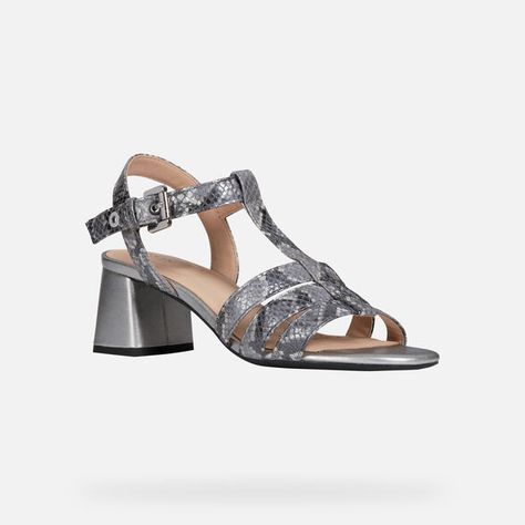 D SEYLA SANDAL MID: Light Grey Woman Sandal | Geox Formal Sandals, Sandals Wedges, Grey Women, Heeled Sandals, Women's Sandals, Women Collection, Sandals Heels, Womens Sandals, Light Grey