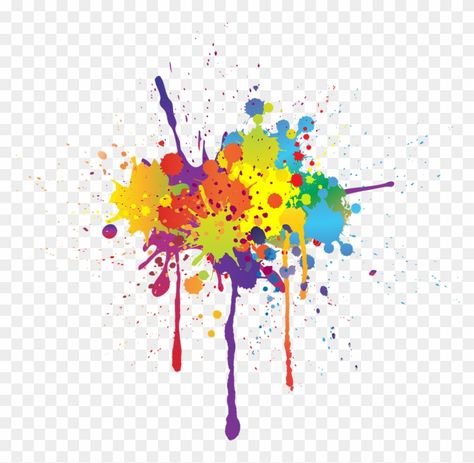 Watercolor Splash Png, Color Splash Effect, Paintball Party, Splash Png, Photoshop Brush Set, Brushes For Photoshop, Illustrator Brushes, Brush Paint, Cartoon Png