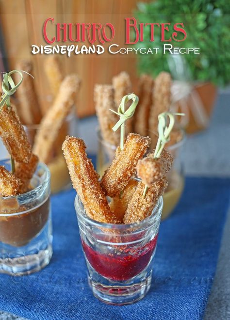 Churro Bites are a Disneyland Inspired treat that will take you right back to the park. Crunchy on the outside, soft inside, it's cinnamon & sugar goodness. Mexican Finger Foods, Cheesy Sausage Dip, Shower Finger Foods, Sausage Dip Recipe, Food Recipes Appetizers, Disney Food Recipes, Baby Shower Finger Foods, Disney Inspired Recipes, Lemon Themed Party