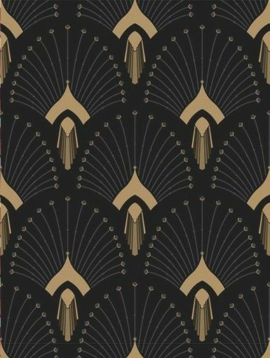 1920s Art Deco Pattern, Art Deco Colours, Graphic Design Clients, Art Deco Flowers, Art Deco Ideas, Art Deco Hotel, Art Deco Wall Art, Deco Wallpaper, Art Deco Interior Design