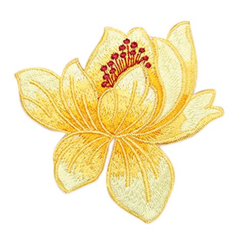 1 PCS Lotus Flower Embroidery Iron On Applique Patch Sew On Patch Craft Sewing Repair Embroidered 8 Colors-in Patches from Home & Garden on Aliexpress.com | Alibaba Group Lotus Flower Embroidery, Yellow Orchid, Embroidery Materials, Sew On Patch, Flower Patch, Embroidery Patch, Iron On Applique, Craft Accessories, Sewing Trim