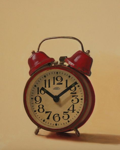 The Red Clock a fine art glicee reproduction  8 x by fernpaintings, $28.00 Objects To Draw Photographs, Vintage Objects Photography, Stilllife References, Drawing References Objects, Drawing Reference Objects, Art Reference Objects, Object Drawing Reference, Still Life Drawing Reference, Art Warmups