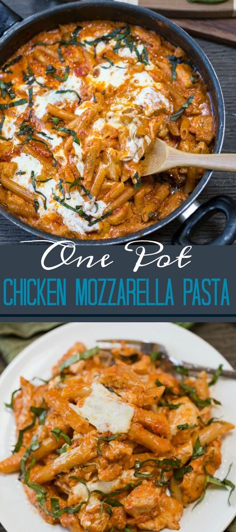 Chicken Marinara Pasta, Creamy Marinara Sauce, Fresh Mozzarella Recipe, Chicken Mozzarella Pasta, Chicken Mozzarella, Chicken Marinara, Pasta Marinara, Mozzarella Pasta, Marinara Recipe